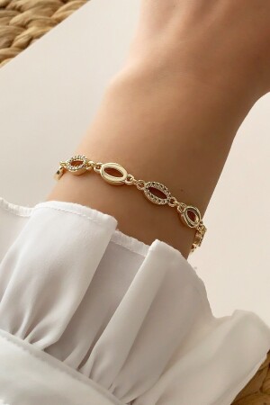 Zircon Stone Oval Bracelet Trbilek7764 B35003 - Çlk Accessories
