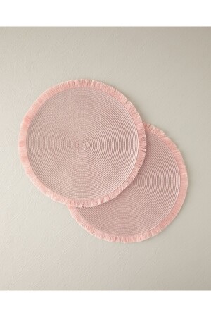 Zola Polypropylene 2-Piece Placemat Pink - English Home