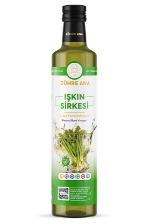Zühre Ana Işkın Vinegar Natural Fermentation Rheum Ribes Vinegar 500 ml - Zühre Ana