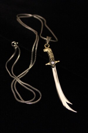 Zulfikar-Halskette aus 925er-Sterlingsilber, 65 PRY-GMS-0267 - Piraye Silver