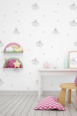 Zümrüt Kids 416-1 Gelin Desenli Çocuk Duvar Kağıdı 5-33 M² - Milky Baby